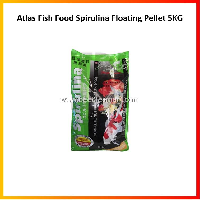 Atlas Fish Food Spirulina Floating Pellet 5KG