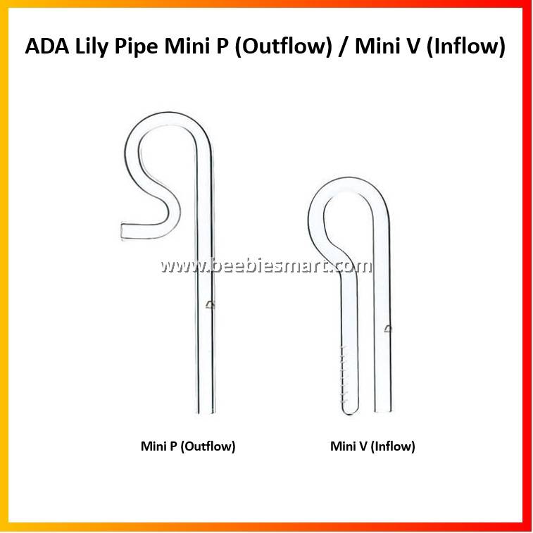 ADA Lily Pipe Mini P (Outflow) / V (Inflow)
