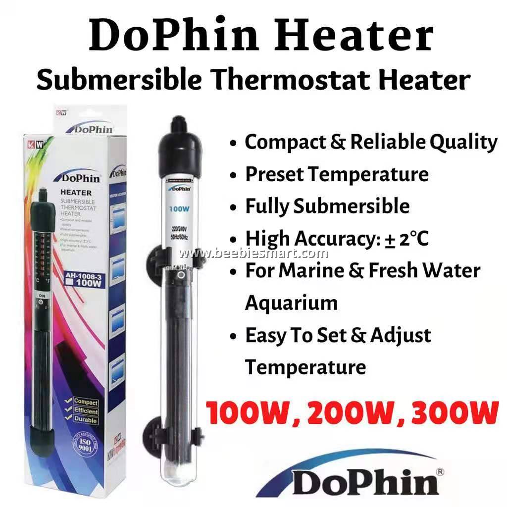 Dophin AH1008 Thermostat Heater 100w 300w Aquarium Heater Fish Tank