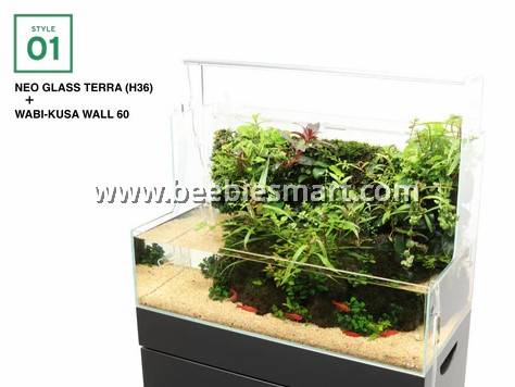 早割チケット Terra Glass Neo DOOA ADA (H36cm) for Terrarium Elegant - 水槽
